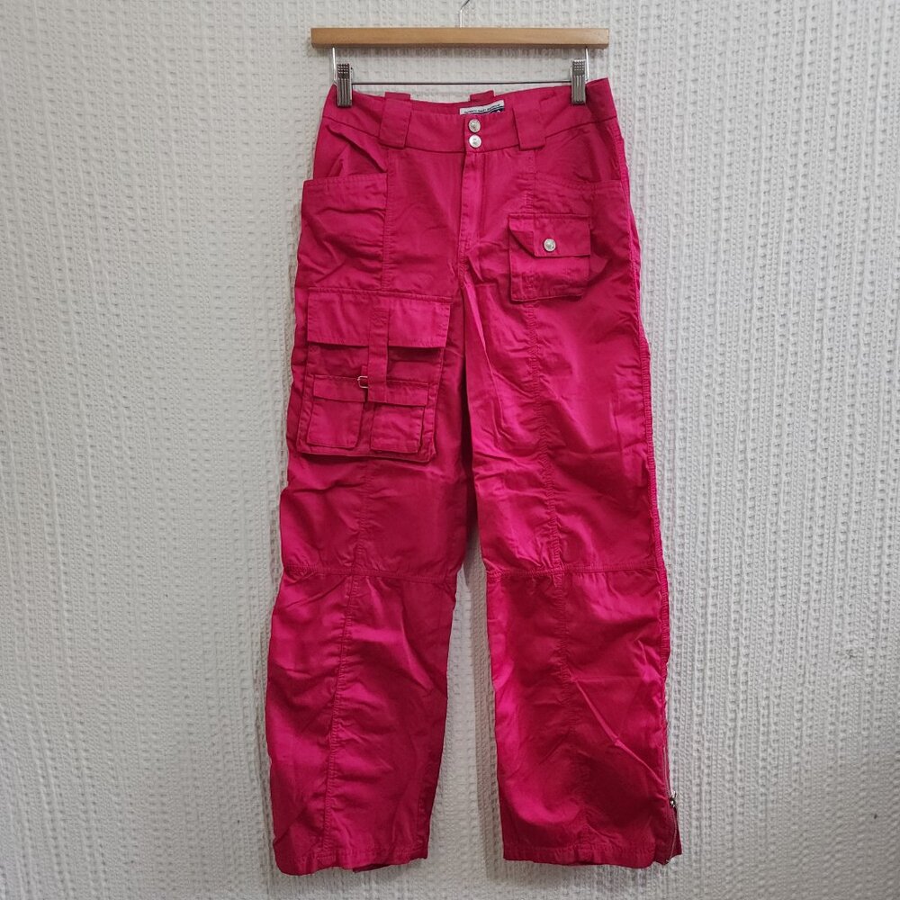 Vintage Y2K Limited Too Hot Pink Cargo Pants Size 14 Fits Women’s Small - Picture 4 of 16